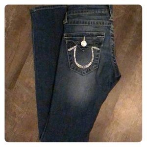 Rhinestone true religion jeans